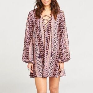Show me your Mumu lightning bird oversized dress/tunic Medium